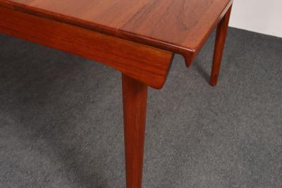 Finn Juhl Danish Solid Teak Extension Dining Table by Finn Juhl for France Daverkosen