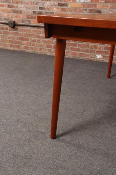 Finn Juhl Danish Solid Teak Extension Dining Table by Finn Juhl for France Daverkosen