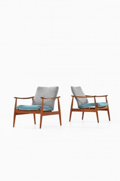 Finn Juhl Easy Chairs Model 138 Produced by France Son