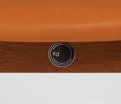 Finn Juhl Finn Juhl Cognac Leather and Teak Lounge Chair model FD 136