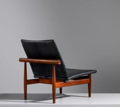 Finn Juhl Finn Juhl Danish Mid Century Modern Japan Lounge Chair and Ottoman Daverkosen