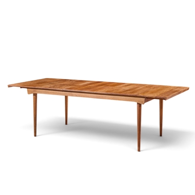Finn Juhl Finn Juhl for France S n FD510 Expanding Teak Dining Table with 2 Leaves