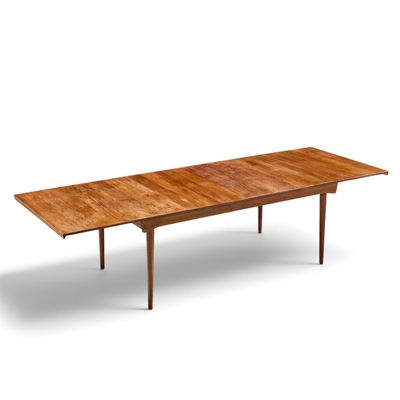 Finn Juhl Finn Juhl for France S n FD510 Expanding Teak Dining Table with 2 Leaves
