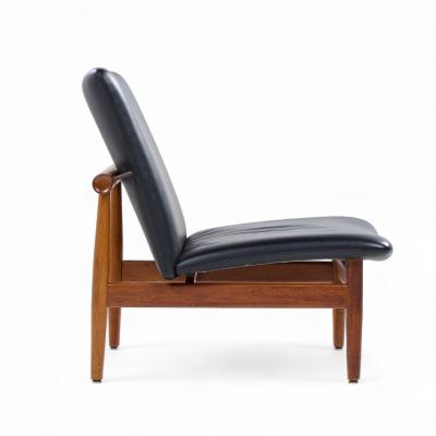 Finn Juhl Finn Juhl for France and Sons FD137 Danish Teak Japan Lounge Chairs Pair