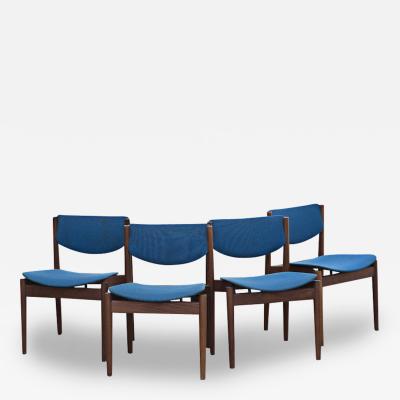 Finn Juhl Four Finn Juhl For France Sons Dining Chairs