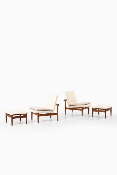 Finn Juhl Japan Easy Chairs Model FD 137 Designed by Finn Juhl 1950s