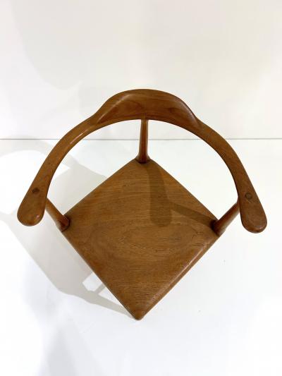 Finn Juhl Model of Danish Corner Chair in the Manner of Finn Juhl
