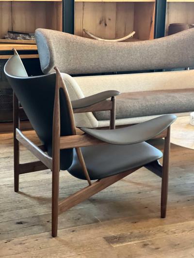 Finn Juhl Pair of Chieftain Chairs by House of Finn Juhl