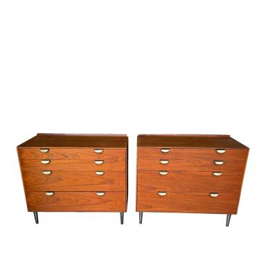 Finn Juhl Pair teak chests by Finn Juhl for Baker 1950s