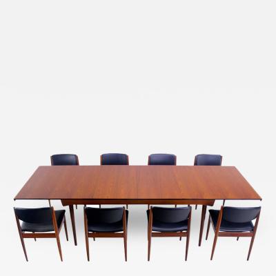 Finn Juhl Rare Danish Modern Teak Dining Set Designed by Finn Juhl