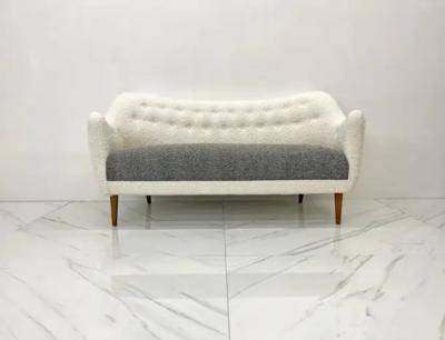Finn Juhl Rare Finn Juhl Bovirke BO64 Sofa in Fine Belgian Two Toned Boucle