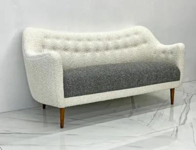 Finn Juhl Rare Finn Juhl Bovirke BO64 Sofa in Fine Belgian Two Toned Boucle