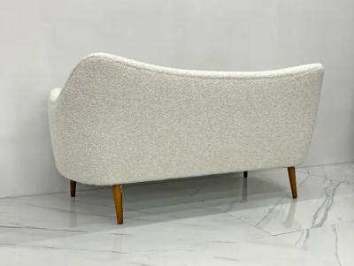 Finn Juhl Rare Finn Juhl Bovirke BO64 Sofa in Fine Belgian Two Toned Boucle