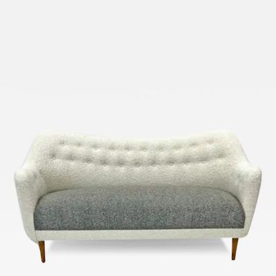 Finn Juhl Rare Finn Juhl Bovirke BO64 Sofa in Fine Belgian Two Toned Boucle