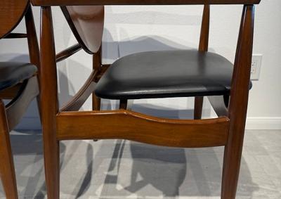 Finn Juhl Set of 12 American Modern Walnut Dining Chairs Finn Juhl for Widdicomb 1950s