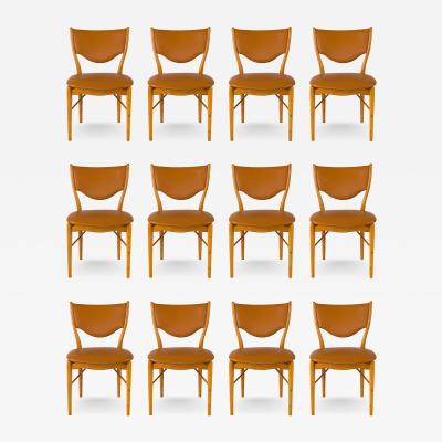 Finn Juhl Set of 12 Finn Juhl BO 63 Dining Chairs