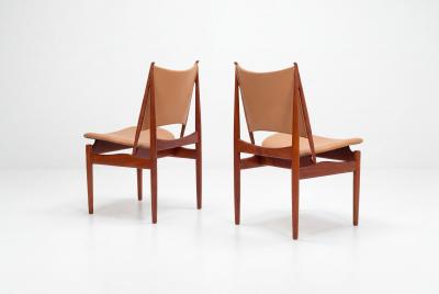 Finn Juhl Set of Six Finn Juhl Egyptian Chairs for Niels Vodder Denmark 1949