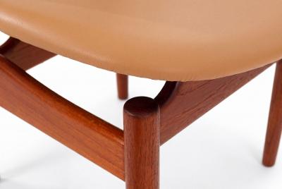 Finn Juhl Set of Six Finn Juhl Egyptian Chairs for Niels Vodder Denmark 1949