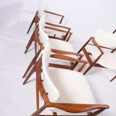 Finn Juhl Set of four Finn Juhl Arm Chairs Design in 1948 Priced per piece