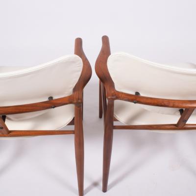 Finn Juhl Set of four Finn Juhl Arm Chairs Design in 1948 Priced per piece