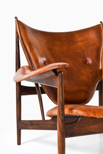 Finn Juhl The Chieftain Easy Chair in Leather and Rosewood by Finn Juhl 1950s