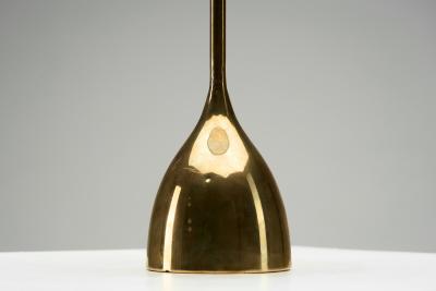 Finnish Modern Brass Table Lamp by Precenta Oy Finland 1950s