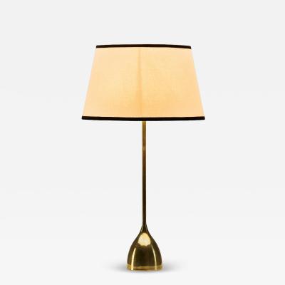 Finnish Modern Brass Table Lamp by Precenta Oy Finland 1950s