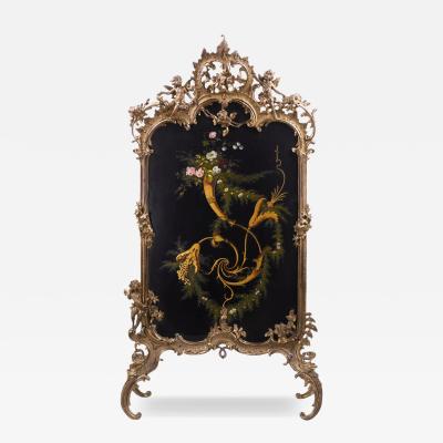 Fireplace Screen In The Neo Rococo Style Eisenwerk Lauchhammer Germany