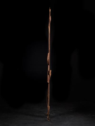 First half 20th C USA Wrought Iron Cross from a German Immigrant Cemetery