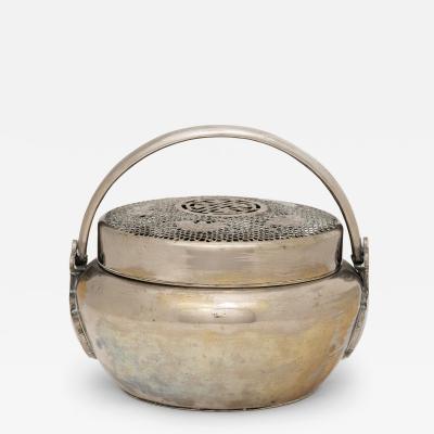 Five Blessings White Brass Brazier