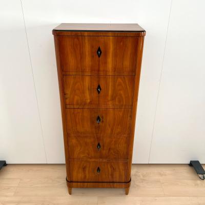 Five Drawer Biedermeier Chiffonier Cherry Veneer South Germany circa 1820