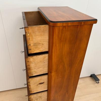 Five Drawer Biedermeier Chiffonier Cherry Veneer South Germany circa 1820