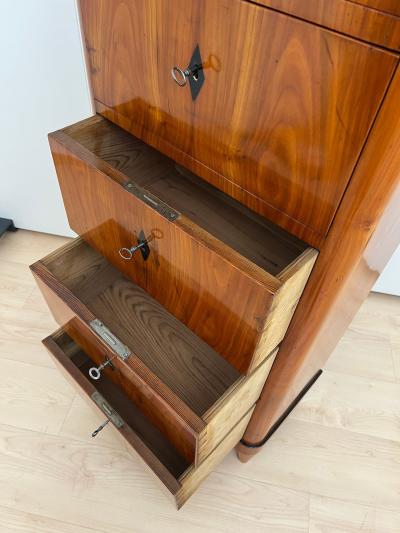 Five Drawer Biedermeier Chiffonier Cherry Veneer South Germany circa 1820