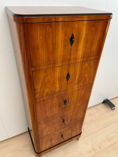 Five Drawer Biedermeier Chiffonier Cherry Veneer South Germany circa 1820