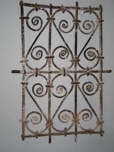 Five Islamic Wrought Iron Wall Decorations or Sculptures