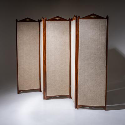 Five Panel Screen in the Empire Style 19th Century