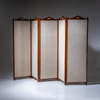 Five Panel Screen in the Empire Style 19th Century