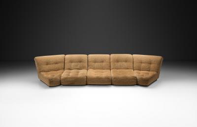 Five Piece Modular Sofa in Beige Upholstery Europe Mid 20th Century