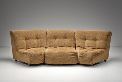 Five Piece Modular Sofa in Beige Upholstery Europe Mid 20th Century