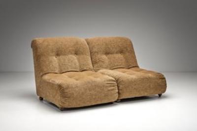 Five Piece Modular Sofa in Beige Upholstery Europe Mid 20th Century