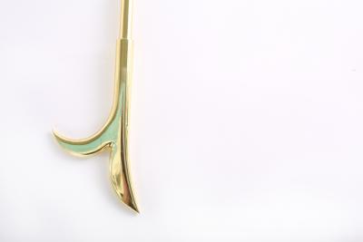 Five Piece Solid Brass Fireplace Tool Set