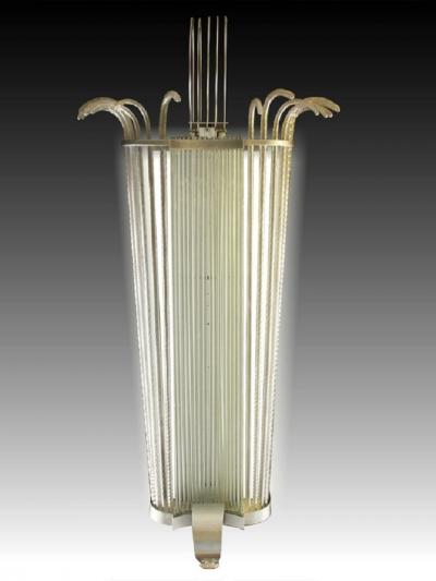 Five monumental lighting sconces France around 1940