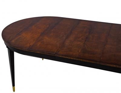 Flamed Mahogany Dining Table Hepplewhite Inspired