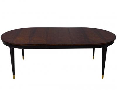 Flamed Mahogany Dining Table Hepplewhite Inspired