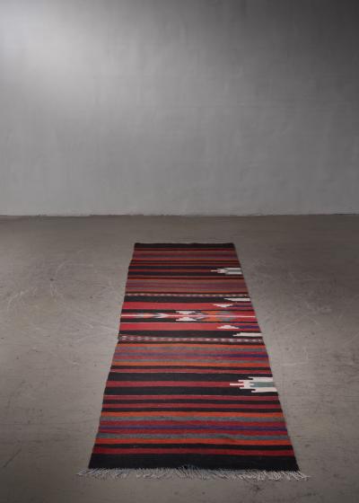 Flat weave runner Finland 1930s