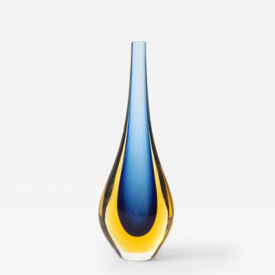 Flavio Poli 1960s Flavio Poli Murano Glass Tear Drop Vase