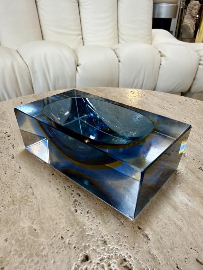Flavio Poli Flavio Poli Murano Glass Ashtray Italy 1960s