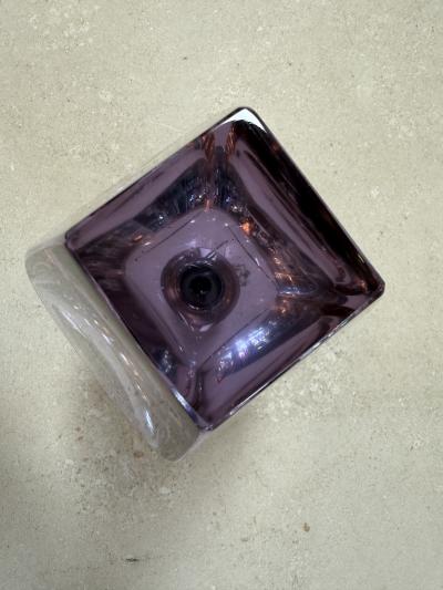 Flavio Poli Flavio Poli Seguso Sculptural Purple Murano Glass Table Lamp