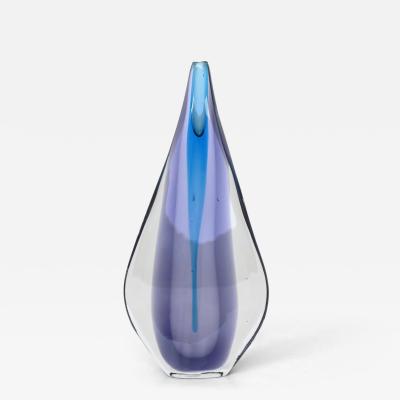 Flavio Poli Flavio Poli Sommerso Teardrop vase Murano glass Seguso Italy 1960