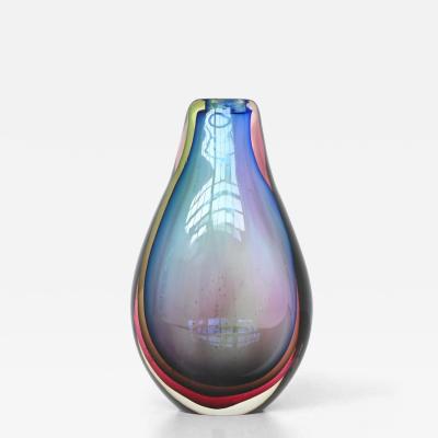 Flavio Poli Flavio Poli Teardrop vase Sommerso Murano glass Seguso Italy 1960